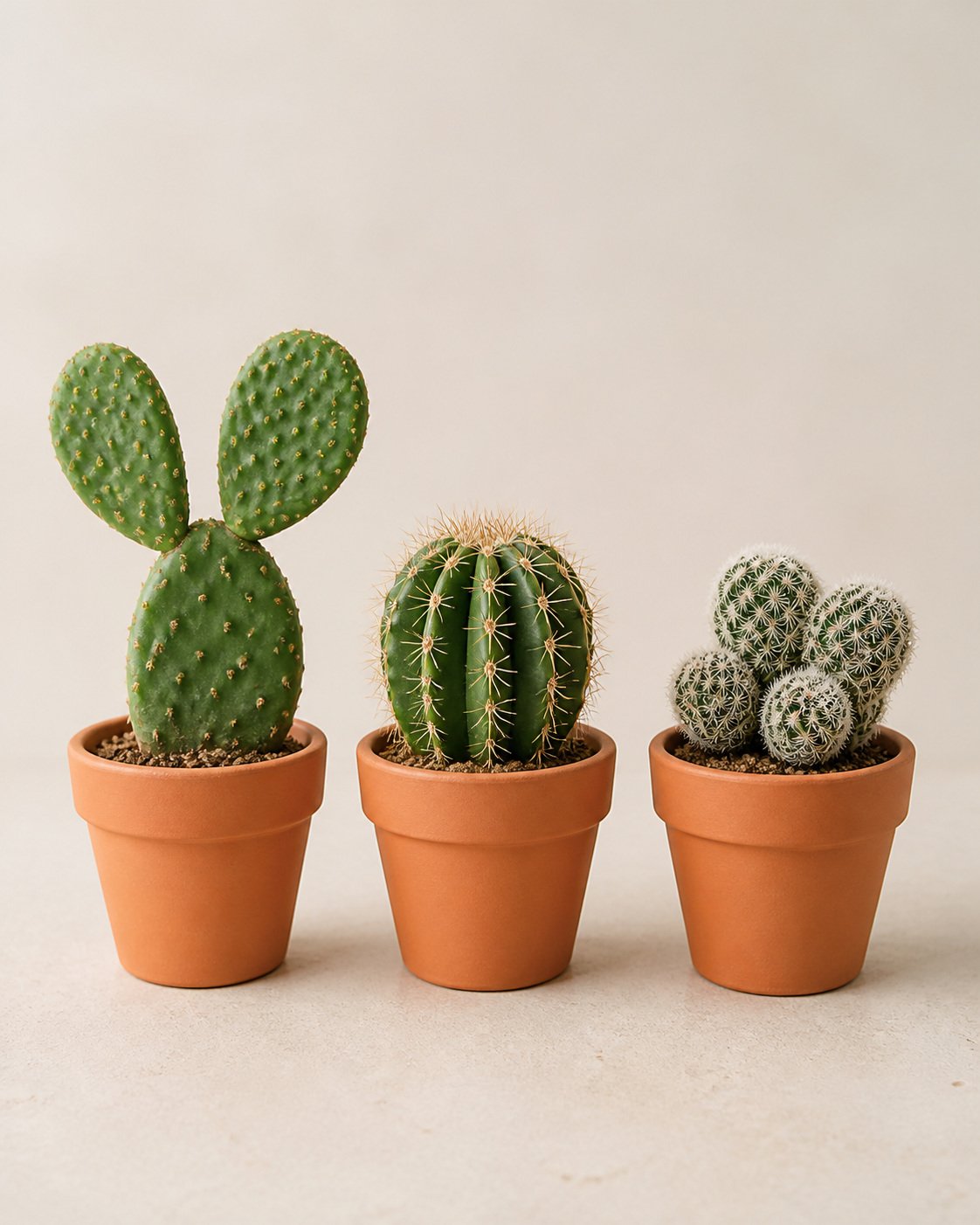 Illustration of Tabletop Cactus Assortment