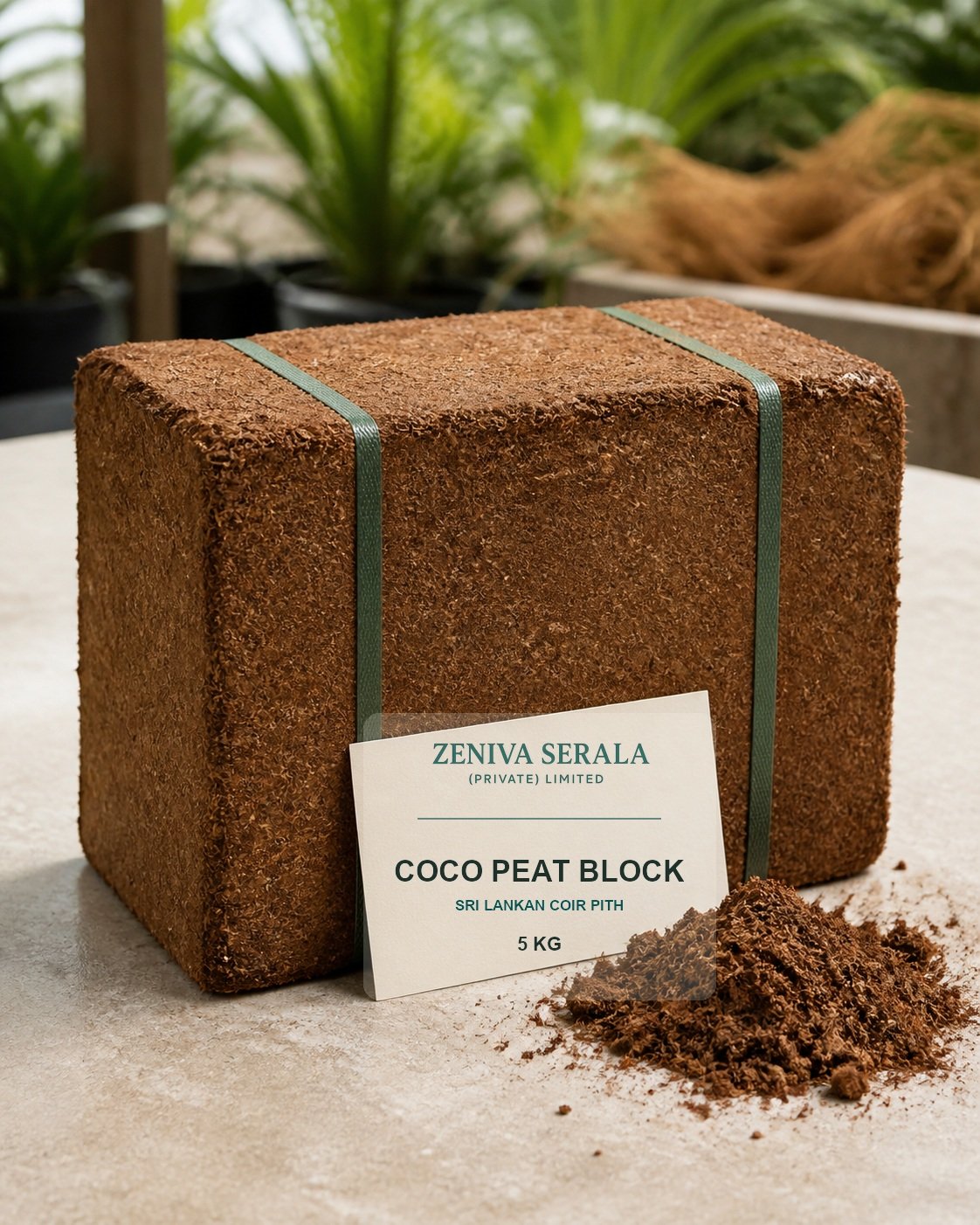 Illustration of Coco Peat Block